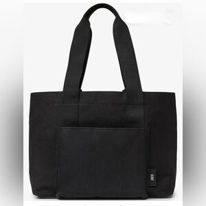July Large Everyday Black Canvas Tote